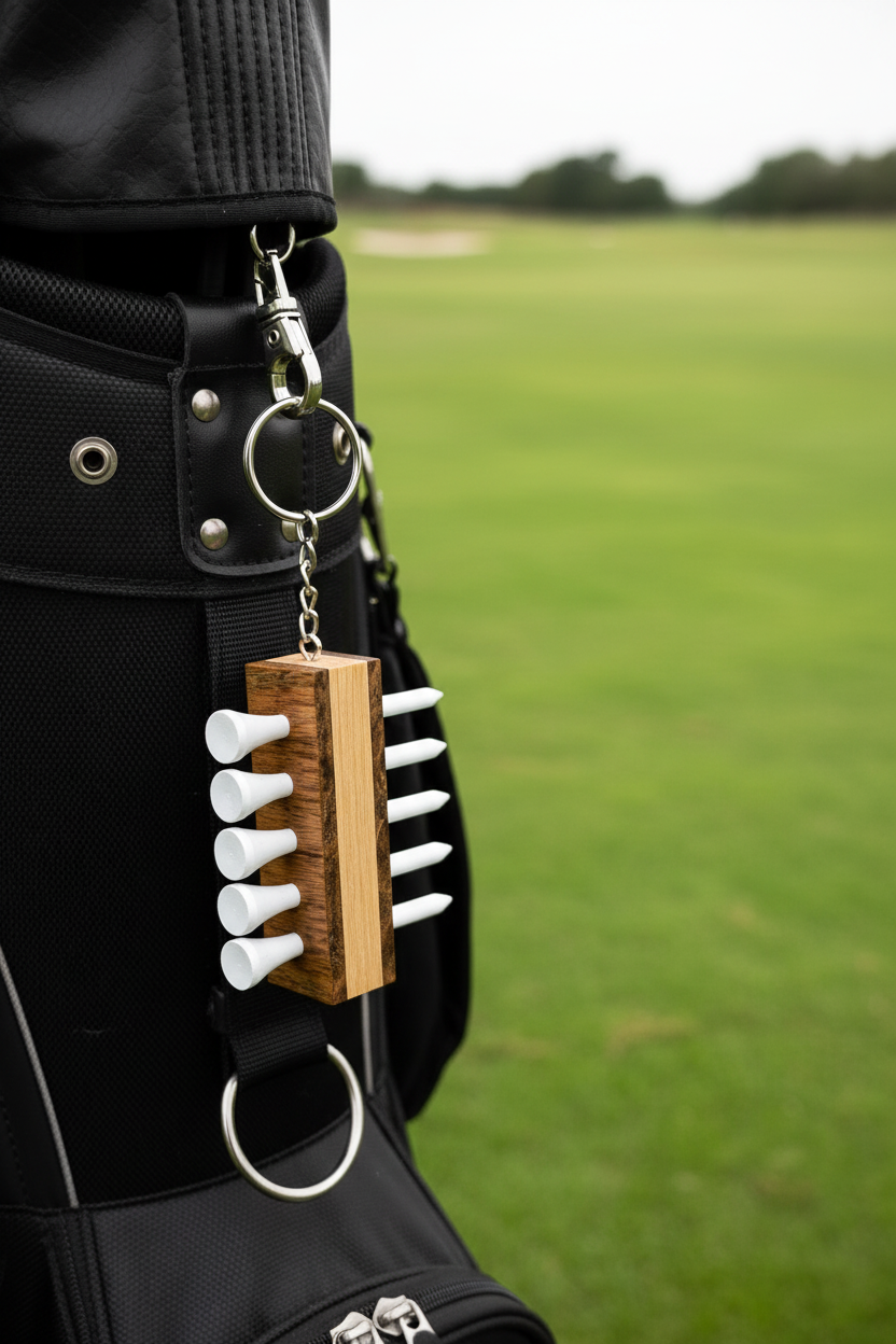 Golf Tee Keychain