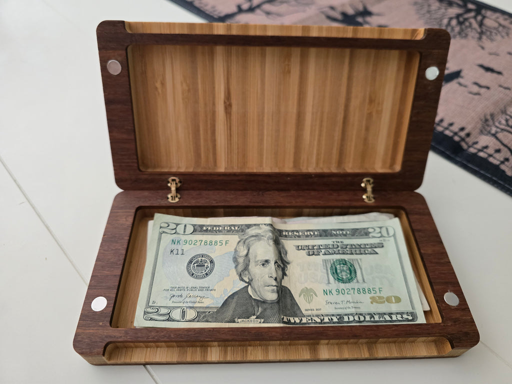 Handmade Bamboo Cash Boxes